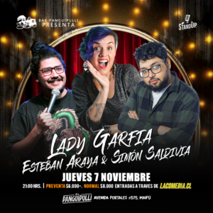 Lady Garfia, Simón Saldivia y Esteban Araya / jueves 7 de noviembre - Maipú (Bar Panguipulli)